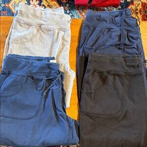 All for $10 or $3 ea - Women’s Pocket Jogger Bottoms - Gray, Navy, Black Capri’s